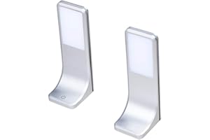 KALB MATERIAL FÜR MÖBEL Lampe LED sous meuble éclairage de cuisine luminaire sous-face panneau, choix : lot de 2, température de couleur : blanc chaud