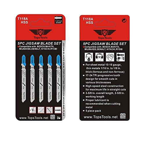 25 x topstools Stichsägeblatt T101BR Stichsägeblätter T111 C Stichsägeblatt T144D gemischt Stichsägeblätter für Bosch, Dewalt, Makita, Milwaukee und viele mehr - 5