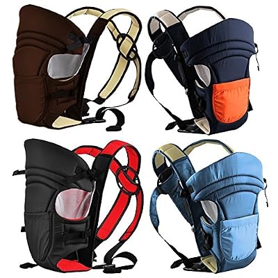 Monsieur Bébé ® Porte bébé ventral 2 positions + poche de rangement - 4 coloris - Norme EN 13209