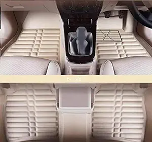 Eagle Leatherite 5D (Beige) Car Floor Mats for Volkswagen Vento