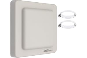 BOOSTCELL BSPRO. Antena 4G/5G LTE MIMO Direccional Exteriores. 700/800/900/1500/1800/2100/2600/3500 MHz. Compatible con routers con Conexiones SMA/TS9/RP-SMA. Cables de Baja pérdida de 5 Metros.