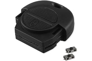 HIGH FIVE - Kit de reparación para Llave de Nissan Almera, Primera, X-Trail y Otros Modelos equivalentes. Incluye Carcasa y 2 pulsadores de sustitución