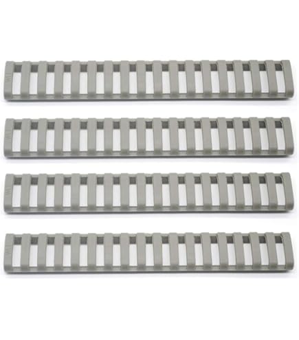 Caches En Caoutchouc Pour Rail Weaver AR-15 – Lot De 6 – Noir – Tippmann