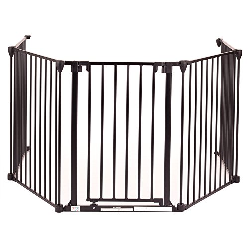 Baby Vivo Comfortable Barrier Metal 4+1 - Fire guard / heater guard black