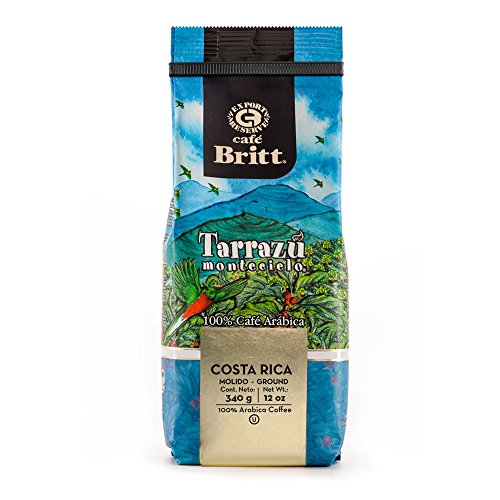 Cafe Britt Costa Rica Tarrazu Montecielo Arabica gemahlen Kaffee, 340 g Packung