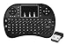 Produktbild Ovegna i8 Wireless (QWERTY) : Ergonomic Wireless qwerty Mini Keyboard with Touchpad for PC, Tablet PC, HTPC, IPTV, Web TV, Smart TV, Google TV, Android TV Box/Stick, Home Appliances,etc...