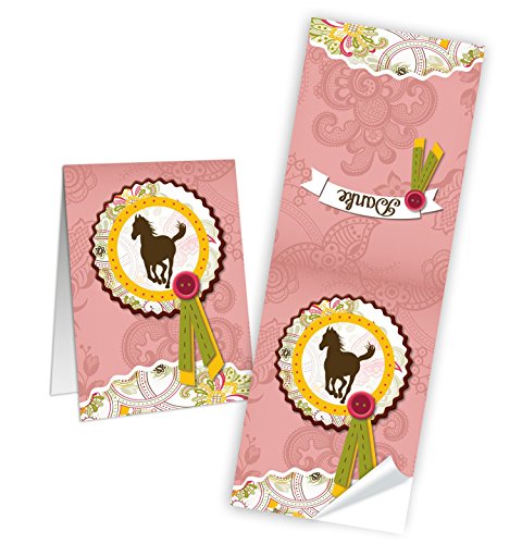 10 braune Geschenktüten Papiertüten mit Aufkleber Sticker „Pferd“ (Tütengröße: 14 x 22 x 5,6 cm); ideal um kleinen und grossen Pferde-Fans eine kleine Freude zu machen; 1a-Qualität - 2