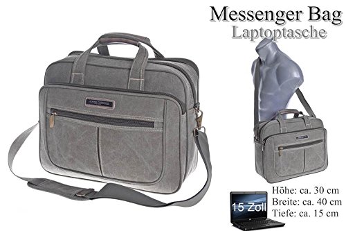 Herren Laptoptasche mit Laptopfach 15,4 Zoll Umhängetasche Schultertasche Reise-Tasche Männer Herrentasche Flugbegleiter Messengertasche/Messenger Bag verschiedene Modelle - 2