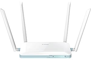 D-Link G403/B EAGLE PRO AI N300 4G Smart Router with 4G Download Up to 150Mbps, Wi-Fi N300, AI Wi-Fi Optimiser, Fast Ethernet LAN Ports, 4G/WAN Failover, WPA3, Unlocked for All Networks.