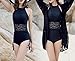 Produktbild homee Badeanzug-Strand-Rock - Damen Beach Bikini Spitze Bluse Sun Suit Spa Hot Badeanzug,Schwarz,M