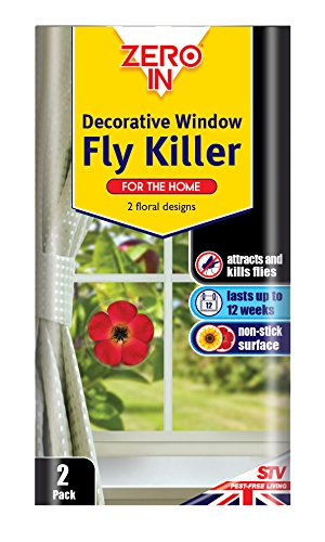 Zero In Fliegenfänger, dekorativ, fürs Fenster, 2 Stück - 3