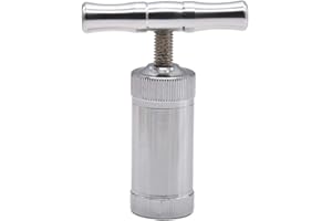 XuBa Pollen Press Tool Heavy Duty Zinco Ultimate Pressure Metal Polline Press T-Compressor Portatile Manico singolo