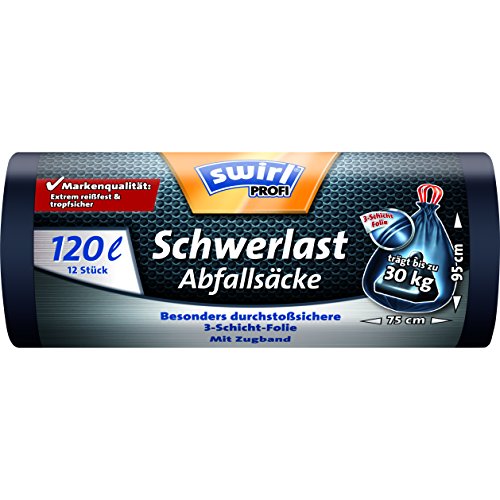 Swirl 4006508215775 Trash Bag – Trash Bags (Polyethylen, schwarz)