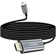 Cavo Adattatore da USB C a HDMI 4K, 180cm Tipo C (Thunderbolt 3) a HDMI tutto-Maschio,HDR per Surface, MacBook, iMac, iPad, D