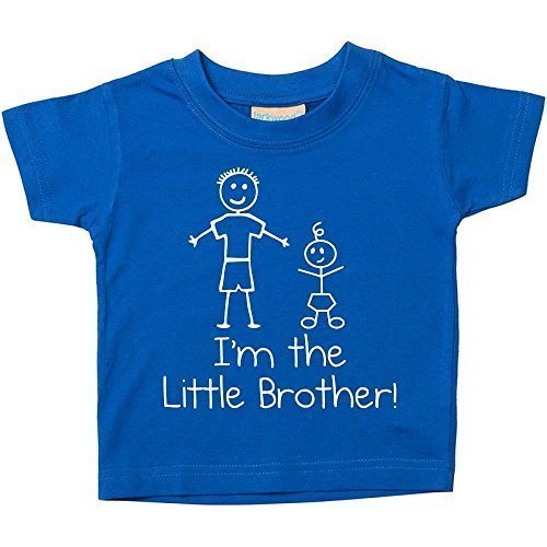 I'm The Little Brother Blue Tshirt Baby Toddler Kids Available in Sizes 0-6 Months to 14-15 Years New Baby Sister Gift