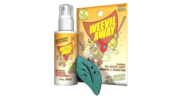 Weevil Away Bug Solution With Scent Pad Bay Scent Safe Non
