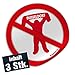 Produktbild Fan-Stopper Abwehr-Schutz-Düsseldorf (3 STK.) | Achtung: FC Köln, Gladbach- & alle Fußball-Fans | Effektive Zutrittsbarriere für Düsseldorf-Fans | Vereinsaufkleber - Sticker - Klebe Folie - UV bestä