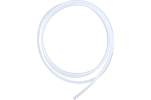Tuyau en silicone de qualité alimentaire LAVMHAB - 3 mm ID x 5 mm OD - 3 m - Tuyau flexible en caoutchouc de silicone transparent pour eau et air