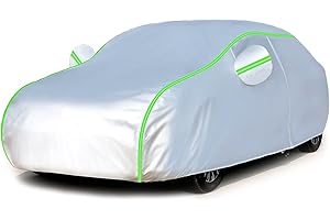 AI HUI Bache Voiture pour Seat Leon Bache Voiture Exterieur, Bâche Voiture Étanche Respirante, Housse Voiture, Housse de Protection Voiture Exterieur, Protection UV.