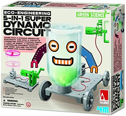 Build Your Own Dynamo Electronics Circuit board - Simple Construction Kit - Number 1 Educational - Educational Toys &amp; Games Present Gift Idea For Treat, Reward or Pocket Money Kids Children Girls Boys