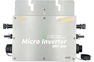 Y&H 600W Mikro Wechselrichter für Balkonkraftwerk IP65-Wasserdichter Netzeinspeisung Wechselrichter