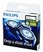Philips hq55 hq56 hq56/50 hq56/52 hq55/40 Philishave Norelco Lift and Cut Rotary Razor Blades Replacement Shaver Shaving Head Cutter Foil Super Reflex HP1337, HP1601, HP1602, HP1605, HQ402, HQ404, HQ406, HQ6405, HQ6415, HQ6423, HQ6424, HQ6445, HQ6605, HQ6613, HQ6614, HQ6615, HQ6616, HQ6617, HQ6618, HQ6640, HQ6645, HQ6675, HQ6676, HQ6695, HQ6696, HQ6831, HQ6842, HQ6843, HQ6844, HQ6849, HQ6853, HQ6854, HQ6855, HQ6856, HQ6859, HQ6863, HQ6868, HQ6874, HQ6879, HQ6940, HQ6970, HQ6990