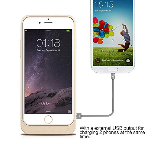 [With A Screen Protector] iPhone 6S iPhone 6 Battery Case Soconic 5800mAh Power Bank Cases for Iphone 6 6s 4.7
