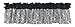 Trend Lab Window Valance, Black/White Zebra Print