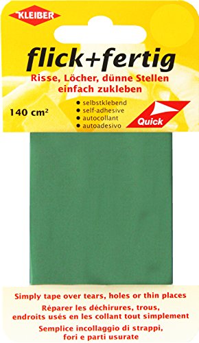 Kleiber 140 cm² Flick und Fertig Selbstklebendes Reparaturband aus Nylon, grün