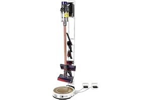 DingGreat metalowy uchwyt do odkurzacza do Dyson V6 V7 V8 V10 V11 i innych odkurzacz ręczny - bez wiercenia ściany (biały)