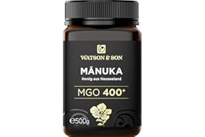 Miel de Manuka MGO 400+ 500g de Watson & Son | Qualité Premium certifiée de Nouvelle-Zélande