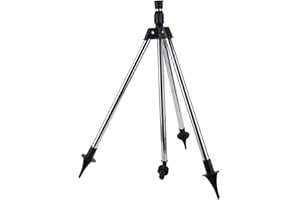 ZWINNER Stativ Sprinkler, Höhenverstellbares Edelstahl-Stativ G1/2" Innengewinde-Kipparm-Bewässerungssystem für Bewässerungssprinkler, Rasensprenger für Hof, große Flächen, Gartenbewässerung, Landwirtschaft