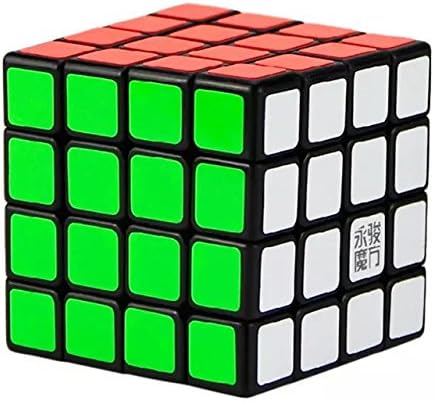 Formula? Yongjun YJ Yusu 4x4x4 Magic Cube Speed Cube 6.2cm - Black