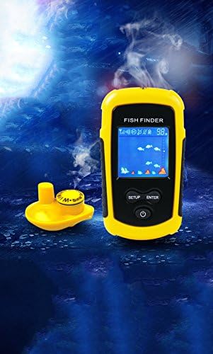 Cutepet Portable Fish Finder Wireless Sonar Sensor And Handheld LCD Display Depth Finder Echo Sounder Receving Distance 100M TF-8019