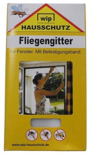 Preisvergleich Produktbild Fliegengitter, "Wip", weiß, Befestigungsband, 150x300 cm