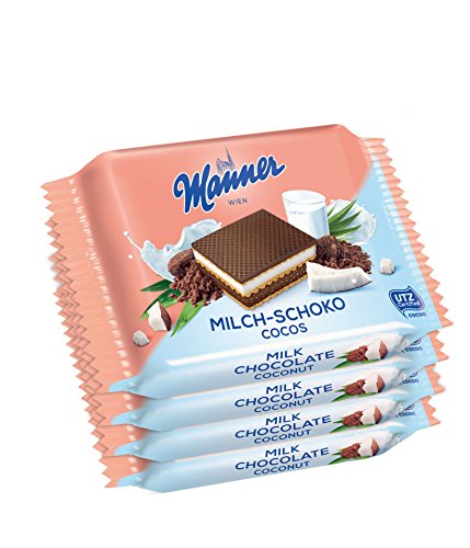 Preisvergleich Produktbild Manner Milch-Schoko-Cocos, 4 Stück, 100 g