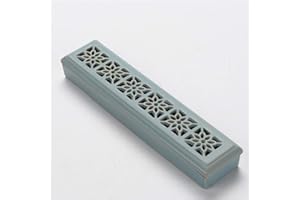 MAYCO BELL Bella Mano in Legno Holder Brown Bastone di incenso del bruciatore di immagazzinaggio bara Box Ash Catcher con Elephant Motif Intarsi in Ottone Casa Utilities & Accessori