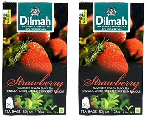 Dilmah Strawberry Flavoured Tea, 50g (Pack of 2) RS.220 (45.00% Off) - Amazon