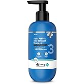 The Derma Co Triple Actives Anti-Dandruff Shampoo | Up To 100%* Dandruff Reduction | 2% Salicylic Acid + 1% Climbazole + 1% P