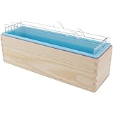 freneci Silikon Seifenform Teiler Holzkiste DIY Toast Laib Backen Kuchenform Für Kerze - Blau