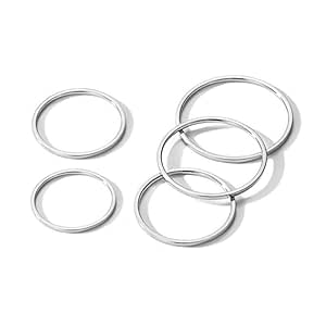 Buy Youyouchard Kpop Bts Ring 6 Pcs 1mm Stainless Steel Stacking Rings Plain Rings Knuckle Rings Midi Thin Rings Comfort Fit Size 2 5 To 9 6pcs V At Amazon In
