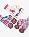 Joules Baby Three Pack Baby Christmas Socks - Pink X-Mas - 12-24 months
