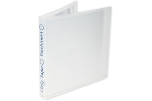 CLARITYSTAMP Clarity Scrapbooking Folder 8" x 8" (205mm x 205mm) 24 Page Protectors in a Lightweight Folder, Perfect for Storage and to Protect your Art on the go. For Photos, Postcards, Artwork, Paper & Parchment