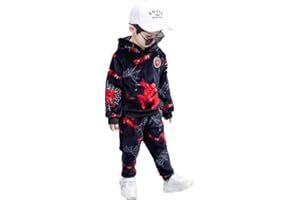 TAENZOESS Survêtement de 2 Pièces Ensemble de Vêtements Spideman Enfant Manteau Sport Manche Longue Chemise Blouse Haut Sweat T-Shirt Pantalons Garçons Capuche Tops Tenues