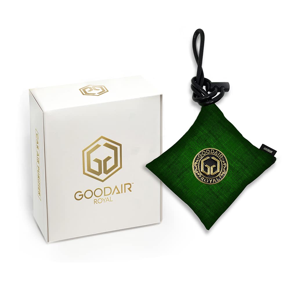 GOODAIR Royal Premium Impregnated Activated_Carbon Car Air Purifier | Non-electric | Forest Green