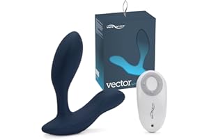 We-Vibe Vector, estimulador vibrador de próstata con lubricante exclusivo Womanizer, diseño innovador y flexible, aplicación para teléfono inteligente We-Connect