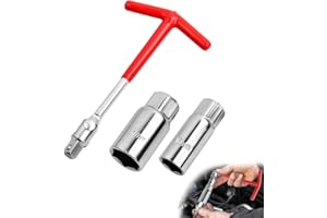 trabag Zündkerzenschlüssel - Universal Zündkerzenschlüssel mit zündkerzen nuss 16mm/21mm für Auto und Motorrad, Zündkerzen Entferner Werkzeug für Befestigung und Demontage