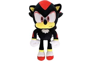 YUNTOY Plush 12 inch Sonic The Hedgehog Plushies Toy, Cute Sonic Shadow Stuffed Plush Toy for Kids Birthday Party Gifts and Home Decorations (Black)