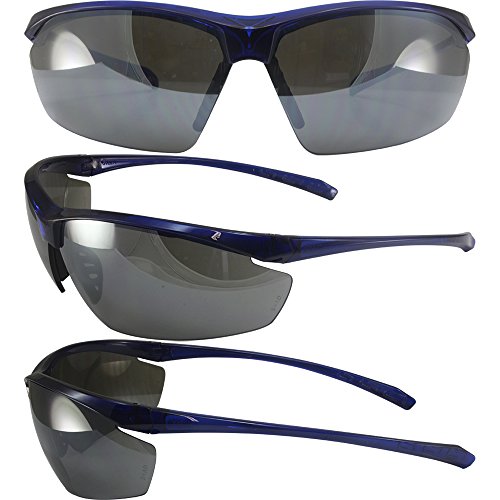 Lt Military Approve Sunglasses Blue Frames Flash Mirror ANSI