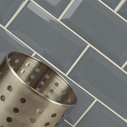 Metro Sloane Square Grey Brick Shaped Ceramic Wall 20x10 Tiles, Per Sqm